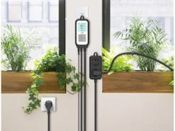 Revolt Universalthermostat:WLAN-Steckdosen-Thermostat Für 2 Geräte, Sensor, App,Versandrückläufer -Einrichtungsgeschäft zx5047 0