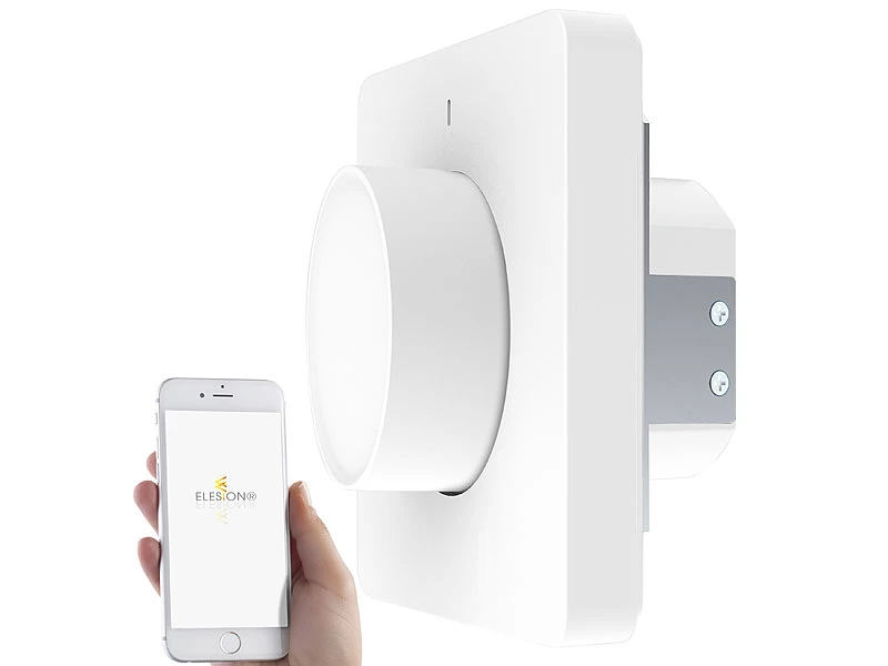Luminea Home Control Alexa Dimmer-Schalter:4er WLAN-Lichtschalter & Dimmer Mit Dreh-/Drück-Funktion Und App 17 Luminea Home Control Alexa Dimmer-Schalter:4er WLAN-Lichtschalter & Dimmer Mit Dreh-/Drück-Funktion Und App – Bild 15