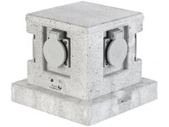 Royal Gardineer Steckdosenstein:4-fach-WLAN-Garten-Steckdose, App, Sprachbefehl, 16 A, 3.680 W, IP44 -Einrichtungsgeschäft zx5138 0