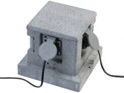 Royal Gardineer Steckdosenstein:4-fach-WLAN-Garten-Steckdose, App, Sprachbefehl, 16 A, 3.680 W, IP44 -Einrichtungsgeschäft zx5138 4