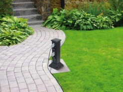 Royal Gardineer WLAN Gartensteckdose:4-fach-WLAN-Outdoor-Steckdosen-Säule, App, Sprachsteuerung, 16 A, IP44 12 Royal Gardineer WLAN Gartensteckdose:4-fach-WLAN-Outdoor-Steckdosen-Säule, App, Sprachsteuerung, 16 A, IP44 -Einrichtungsgeschäft zx5139 4