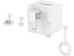 Luminea Home Control Bluetooth Schalter:4er-Set Smarte Schalter-Aufsätze Für Kippschalter & Taster, Mit App -Einrichtungsgeschäft zx5145 4