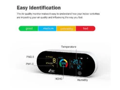 AGT Luftmesser:5in1-Akku-Luftqualitätsmesser, HCHO, PM1/2,5, Temperatur U.v.m., App 17 AGT Luftmesser:5in1-Akku-Luftqualitätsmesser, HCHO, PM1/2,5, Temperatur U.v.m., App -Einrichtungsgeschäft zx5160 4