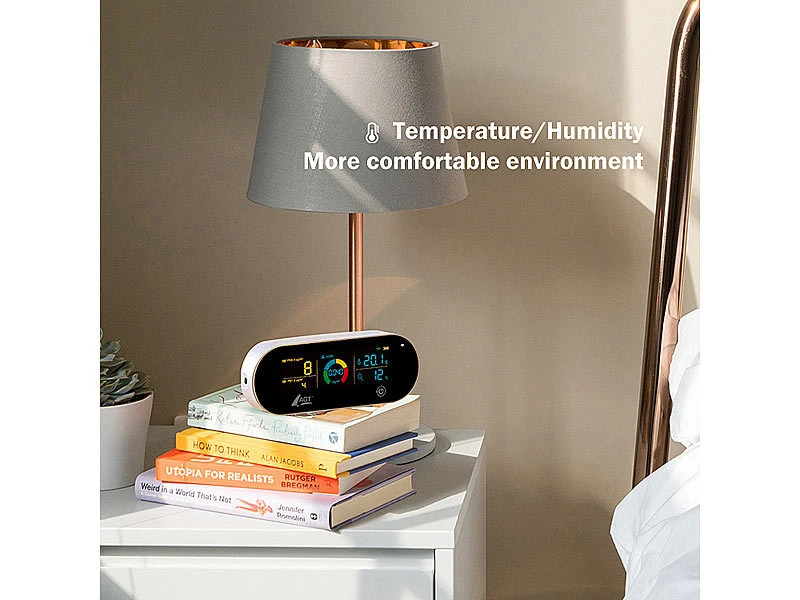 AGT Luftmesser:5in1-Akku-Luftqualitätsmesser, HCHO, PM1/2,5, Temperatur U.v.m., App 13 AGT Luftmesser:5in1-Akku-Luftqualitätsmesser, HCHO, PM1/2,5, Temperatur U.v.m., App – Bild 11