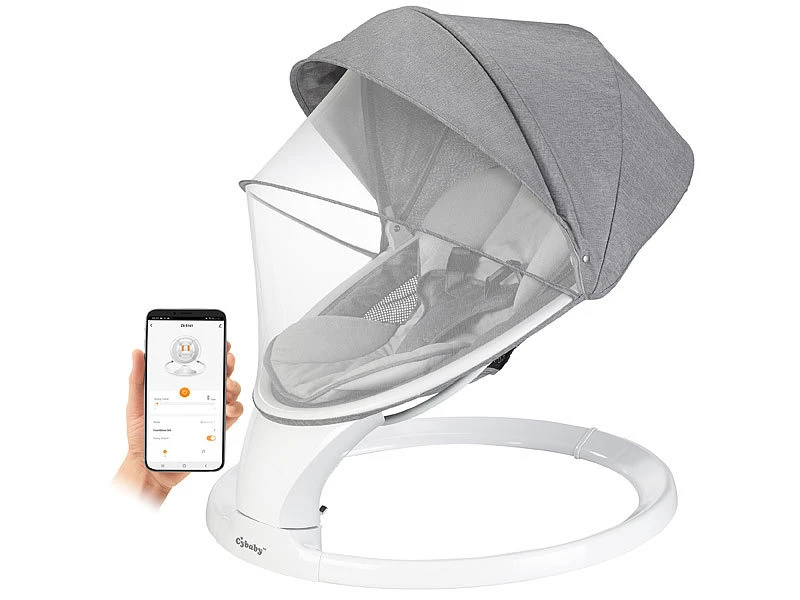 Cybaby Wippe:Smarte Babywippe Aus Aluminium, Bluetooth, WLAN, Touch-Tasten Und App 5 Cybaby Wippe:Smarte Babywippe Aus Aluminium, Bluetooth, WLAN, Touch-Tasten Und App – Bild 3