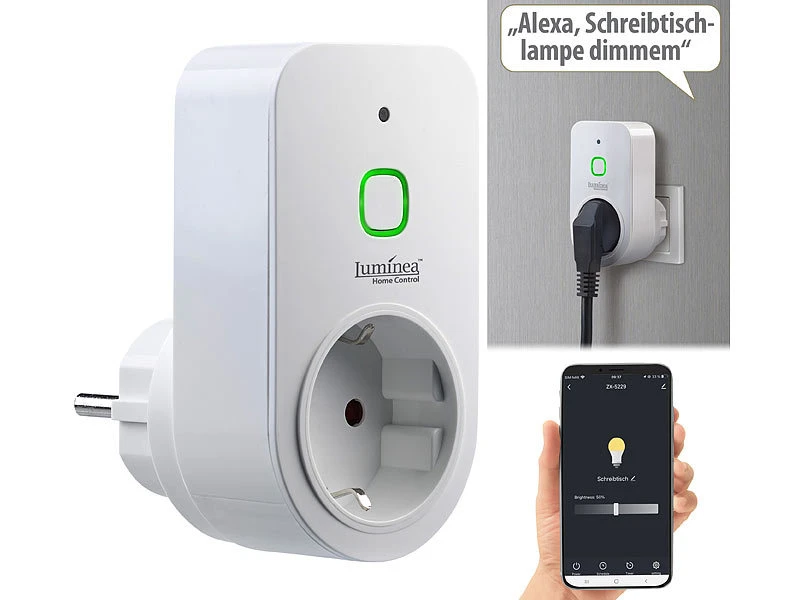 Luminea Home Control Dimmschalter-Steckdosen:2er Smarte WLAN-Dimmer-Steckdose Mit Phasenabschnittsdimmer Bis 200 W 12 Luminea Home Control Dimmschalter-Steckdosen:2er Smarte WLAN-Dimmer-Steckdose Mit Phasenabschnittsdimmer Bis 200 W – Bild 10