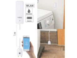 Luminea Home Control Wassermelder Funk:3er-Set ZigBee-Wassermelder, Ext. Sensor, 2 J. Batterielaufzeit, App -Einrichtungsgeschäft zx5233 6