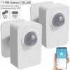 Luminea Home Control Bewegungsmelder Alarm:2er-Set ZigBee-PIR-Bewegungsmelder, 8 M Reichweite, App -Einrichtungsgeschäft zx5241 1