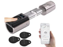 VisorTech Türschloss:Elektronischer Tür-Schließzylinder Mit WLAN-Gateway, Fingerscan, App 37 VisorTech Türschloss:Elektronischer Tür-Schließzylinder Mit WLAN-Gateway, Fingerscan, App -Einrichtungsgeschäft zx5257 19 1