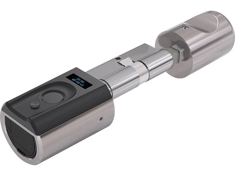 VisorTech Fingerprint Schloss:Elektronischer Tür-Schließzylinder, Fingerabdruck, Transponder, IP44 5 VisorTech Fingerprint Schloss:Elektronischer Tür-Schließzylinder, Fingerabdruck, Transponder, IP44 – Bild 3