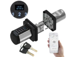 VisorTech Zylinderschloss:Elektronischer Tür-Schließzylinder, Code, 2 Schlüssel, Bluetooth, IP44 17 VisorTech Zylinderschloss:Elektronischer Tür-Schließzylinder, Code, 2 Schlüssel, Bluetooth, IP44 -Einrichtungsgeschäft zx5259 12 1