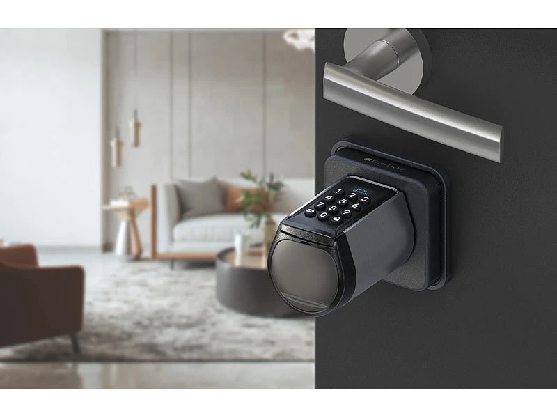 VisorTech Türschloss Mit Schlüssel:Elektronischer Tür-Schließzylinder, Code, 2 Schlüssel, IP44, M Gateway 6 VisorTech Türschloss Mit Schlüssel:Elektronischer Tür-Schließzylinder, Code, 2 Schlüssel, IP44, M Gateway – Bild 4