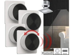Luminea Home Control Funkdimmer:4er-Set Mobile Lichtschalter & Dimmer Für Lampen LAV-165/175.rgbw