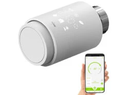 Revolt Heizungsthermostate:6er-Set Programmierbare Heizkörper-Thermostate Mit WLAN-Gateway & App -Einrichtungsgeschäft zx5276 28 3