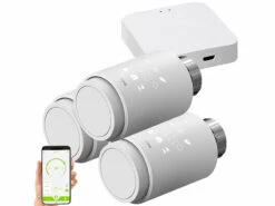 Revolt Heizkörperthermostate:3er-Set Programmierbare Heizkörper-Thermostate Mit WLAN-Gateway & App 20 Revolt Heizkörperthermostate:3er-Set Programmierbare Heizkörper-Thermostate Mit WLAN-Gateway & App -Einrichtungsgeschäft zx5280 1