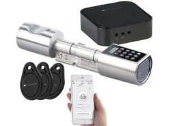 VisorTech Zahlenschloss:Elektronischer Tür-Schließzylinder, Transponder, Code, App, M Gateway -Einrichtungsgeschäft zx5306 9