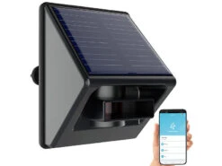 Luminea Home Control App-Bewegungsmelder:Outdoor-PIR-Sensor Mit ZigBee-WLAN-Gateway Und Solarpanel, IP55 12 Luminea Home Control App-Bewegungsmelder:Outdoor-PIR-Sensor Mit ZigBee-WLAN-Gateway Und Solarpanel, IP55 -Einrichtungsgeschäft zx5311 12 1