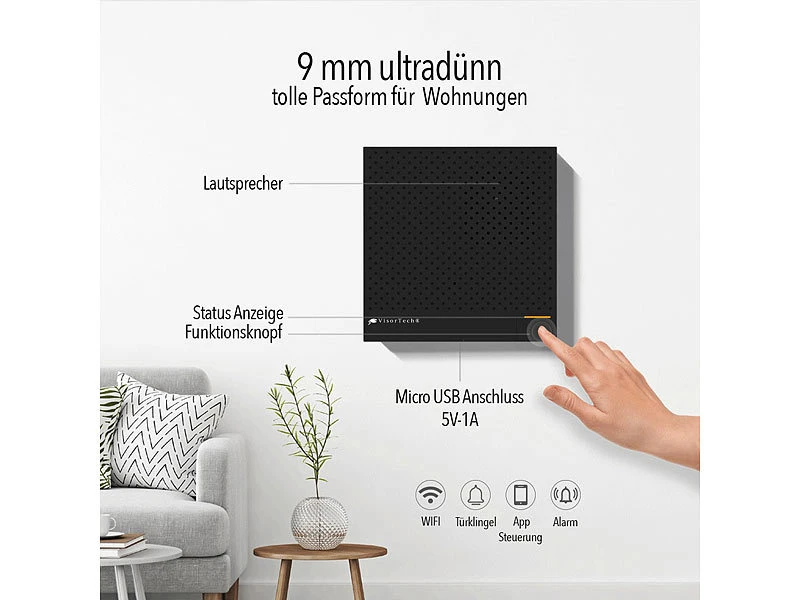 VisorTech Drahtlose Alarmanlage:9-teiliges Funk-Alarmanlagen-Set Mit 7 Sensoren, SOS-Taster, WLAN, App 12 VisorTech Drahtlose Alarmanlage:9-teiliges Funk-Alarmanlagen-Set Mit 7 Sensoren, SOS-Taster, WLAN, App – Bild 10