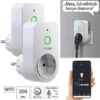 Luminea Home Control Dimmschalter-Steckdosen:2er Smarte WLAN-Dimmer-Steckdose Mit Phasenabschnittsdimmer Bis 200 W 2 Luminea Home Control Dimmschalter-Steckdosen:2er Smarte WLAN-Dimmer-Steckdose Mit Phasenabschnittsdimmer Bis 200 W -Einrichtungsgeschäft zx5320 8