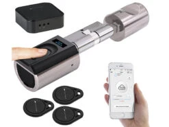 VisorTech Türschloss:Elektronischer Tür-Schließzylinder Mit WLAN-Gateway, Fingerscan, App 24 VisorTech Türschloss:Elektronischer Tür-Schließzylinder Mit WLAN-Gateway, Fingerscan, App -Einrichtungsgeschäft zx5325 18