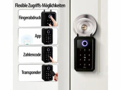 Xcase Tresor:Smarter Schlüssel-Safe & WLAN-Gateway, PIN Per Touch-Keys, Fingerprint -Einrichtungsgeschäft zx5336 0