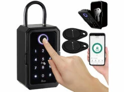 Xcase Tresor:Smarter Schlüssel-Safe & WLAN-Gateway, PIN Per Touch-Keys, Fingerprint -Einrichtungsgeschäft zx5336 14
