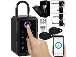Xcase Tresor:Smarter Schlüssel-Safe & WLAN-Gateway, PIN Per Touch-Keys, Fingerprint -Einrichtungsgeschäft zx5336 17