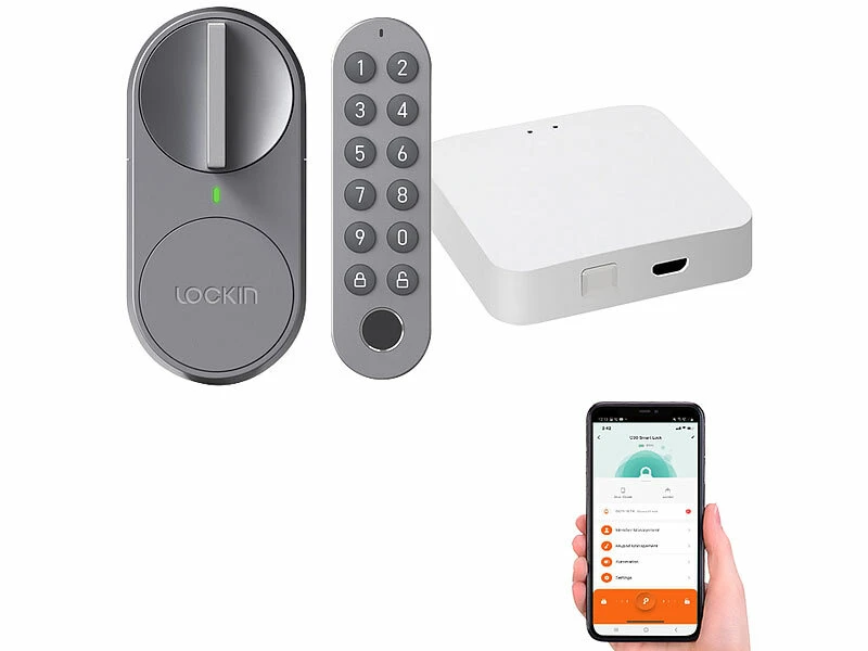 VisorTech Smart Lock:Türschlossantrieb Mit PIN-Code, Fingerabdruck-Sensor Und WLAN-Gateway 5 VisorTech Smart Lock:Türschlossantrieb Mit PIN-Code, Fingerabdruck-Sensor Und WLAN-Gateway – Bild 3