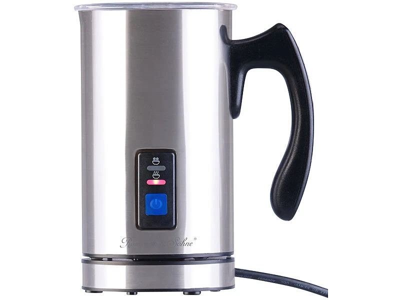 Rosenstein & Söhne Milchschäumer:Elektrischer Edelstahl-Milchaufschäumer, 115/240 Ml, Antihaft, 500 W 11 Rosenstein & Söhne Milchschäumer:Elektrischer Edelstahl-Milchaufschäumer, 115/240 Ml, Antihaft, 500 W – Bild 9
