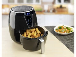 Rosenstein & Söhne Airfryer:Multi-Heißluft-Fritteuse Mit Back- Und Grill-Zubehör, 4,5 L, 1.500 W -Einrichtungsgeschäft zx6060 5 1
