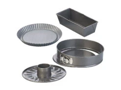 Rosenstein & Söhne Springform:5-teiliges Antihaftbeschichtetes Backformen-Set Mit 3 Kuchenformen -Einrichtungsgeschäft zx6074 3