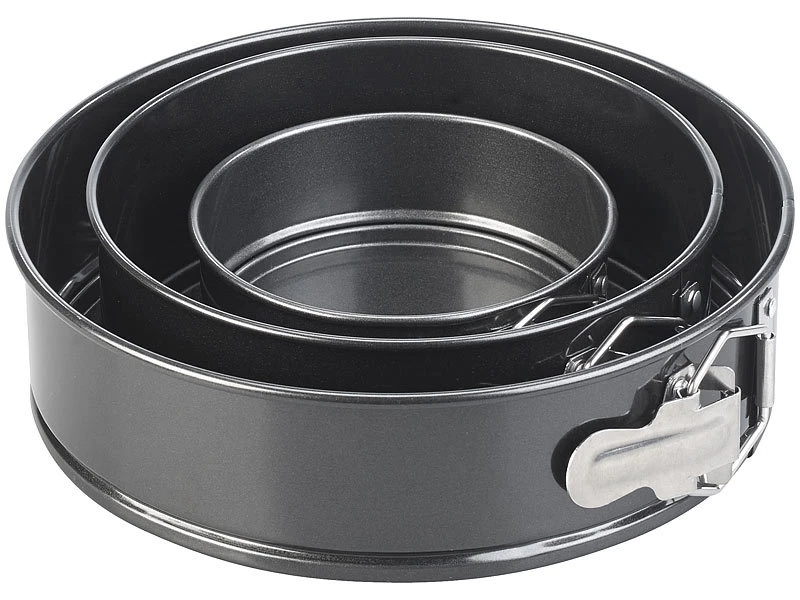 Rosenstein & Söhne Kuchenform:3er-Set Antihaft-beschichtete Springformen, Ø 12/17/21 Cm 8 Rosenstein & Söhne Kuchenform:3er-Set Antihaft-beschichtete Springformen, Ø 12/17/21 Cm – Bild 6