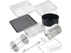 Rosenstein & Söhne Heißluftfriteuse:Digitale XXXL-Heißluft-Fritteuse & Umluft-Backofen Mit Zubehörset 11 Rosenstein & Söhne Heißluftfriteuse:Digitale XXXL-Heißluft-Fritteuse & Umluft-Backofen Mit Zubehörset -Einrichtungsgeschäft zx6086 12
