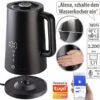 Rosenstein & Söhne Wasserkocher Alexa:Smarter WLAN-Wasserkocher 1,7 L Cool-Touch, Temperaturwahl, App, 2200W -Einrichtungsgeschäft zx6112 9