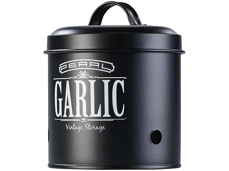 Rosenstein & Söhne Kartoffel Aufbewahrung:3er-Set Vorratsbehälter Retro-Look Mit Deckeln & Tragegriffen, Schwarz 12 Rosenstein & Söhne Kartoffel Aufbewahrung:3er-Set Vorratsbehälter Retro-Look Mit Deckeln & Tragegriffen, Schwarz – Bild 10