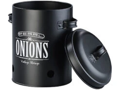 Rosenstein & Söhne Kartoffel Aufbewahrung:3er-Set Vorratsbehälter Retro-Look Mit Deckeln & Tragegriffen, Schwarz 18 Rosenstein & Söhne Kartoffel Aufbewahrung:3er-Set Vorratsbehälter Retro-Look Mit Deckeln & Tragegriffen, Schwarz -Einrichtungsgeschäft zx6119 7