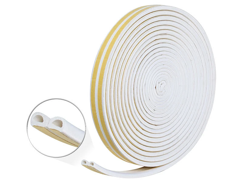 AGT Fensterdichtband:2er-Set Profil-Dichtungsbänder, 4x 8 M, Selbstklebend, Wieß 6 AGT Fensterdichtband:2er-Set Profil-Dichtungsbänder, 4x 8 M, Selbstklebend, Wieß – Bild 4