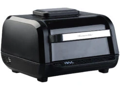 Rosenstein & Söhne Rauchfreier BBQ Grill:Digitale 3in1-Heißluft-Fritteuse Mit Tischgrill, 12 Programme, 6,5 L -Einrichtungsgeschäft zx6141 3