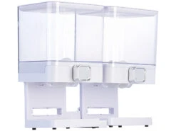 Rosenstein & Söhne Süßigkeiten-Aufbewahrung:2er-Set Doppel-Spender Für Snacks, Je 33,5 X 30,5 X 16,5 Cm, Weiß -Einrichtungsgeschäft zx6168 1