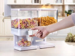 Rosenstein & Söhne Süßigkeiten-Aufbewahrung:2er-Set Doppel-Spender Für Snacks, Je 33,5 X 30,5 X 16,5 Cm, Weiß -Einrichtungsgeschäft zx6168 4