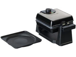 Rosenstein & Söhne Brüsseler Waffeleisen:180° Drehbares Waffeleisen Für Belgische Waffeln, Edelstahl, 1.000 W -Einrichtungsgeschäft zx6209 0