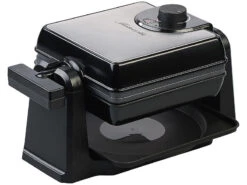 Rosenstein & Söhne Brüsseler Waffeleisen:180° Drehbares Waffeleisen Für Belgische Waffeln, Edelstahl, 1.000 W -Einrichtungsgeschäft zx6209 5