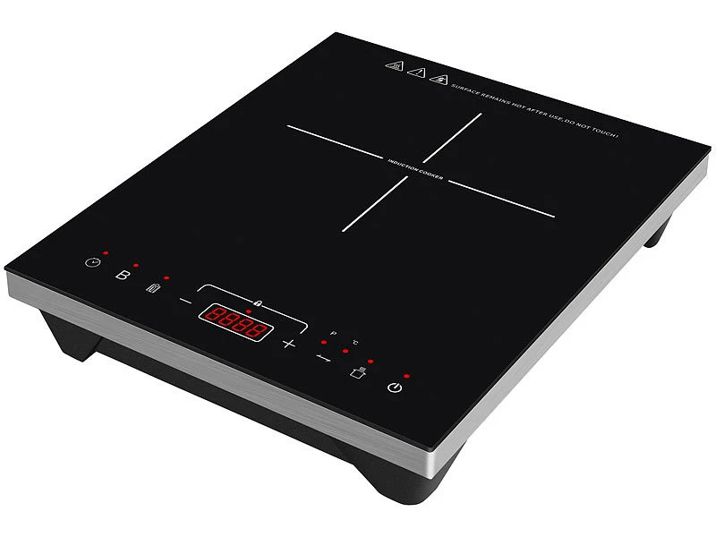 Rosenstein & Söhne Induktionskochfeld:Induktions-Kochplatte, 12 - 26 Cm, Touch-Tasten, 2.000 W, Bis 240 °C 8 Rosenstein & Söhne Induktionskochfeld:Induktions-Kochplatte, 12 - 26 Cm, Touch-Tasten, 2.000 W, Bis 240 °C – Bild 6