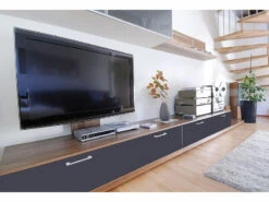 Infactory Wandschutzfolie:8er-Set Deko- Und Möbelfolie "Anthrazit" Für DIY-Projekte, 60 X 300 Cm -Einrichtungsgeschäft zx6358 2