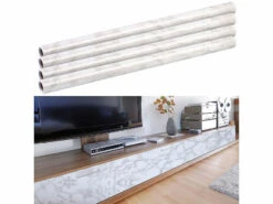 Infactory Folien Für Möbel:4er-Set Deko- Und Möbelfolie "Marmor" Für DIY-Projekte, 60 X 300 Cm