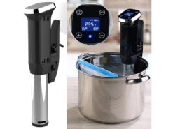 Rosenstein & Söhne Elektrischer Vakuumierer:2in1-Vakuumierer BV-200.duo Mit Profi-Sous-Vide-Garer -Einrichtungsgeschäft zx7130 7