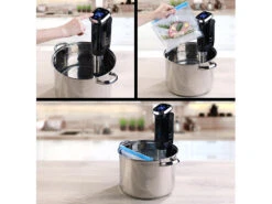 Rosenstein & Söhne Elektrischer Vakuumierer:2in1-Vakuumierer BV-200.duo Mit Profi-Sous-Vide-Garer -Einrichtungsgeschäft zx7130 8