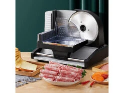 Rosenstein & Söhne Brotschneidemaschine:Elektrischer Allesschneider Mit 2 Edelstahl-Klingen, 1 - 15 Mm, 150 W 27 Rosenstein & Söhne Brotschneidemaschine:Elektrischer Allesschneider Mit 2 Edelstahl-Klingen, 1 - 15 Mm, 150 W -Einrichtungsgeschäft zx7134 11