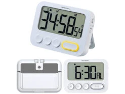 PEARL Timer-Vibrationswecker:2er-Set Digitale Küchentimer Mit Ton-, LED- Und Vibrationsalarm -Einrichtungsgeschäft zx7139 10