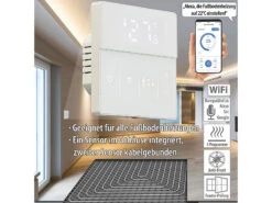 Revolt Alexa-Thermostat Heizung:4er-Set WLAN-Fußbodenheizung-Thermostate Mit App, Weiß -Einrichtungsgeschäft zx7207 7 1